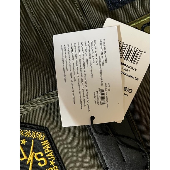 Military badged weekender bag - Picture 9 of 13